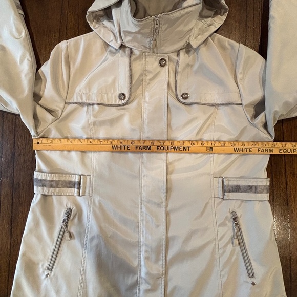 Fennelli London women's silver/grey hooded jacket size 16 - Picture 12 of 16